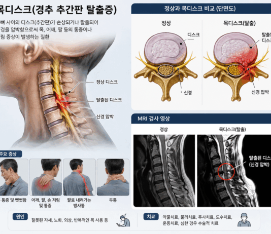 목 디스크 증상 및 일상에서 할 수 있는 운동 예방법