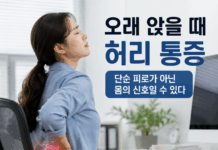 오래 앉을 때 허리 통증, 단순 피로가 아닌 몸의 신호일 수 있다