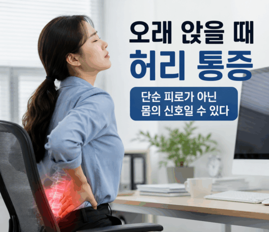 오래 앉을 때 허리 통증, 단순 피로가 아닌 몸의 신호일 수 있다